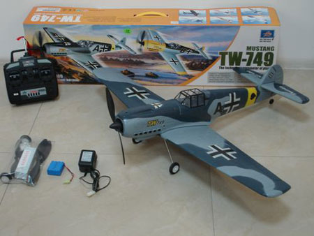 Thumbnail 711 f�r Flygplan - Messerschmitt Me 109 BL 2,4Ghz - EPO - 4ch - Borstl&ouml;st paket - RTF