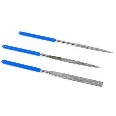 Byggmodell verktyg - Mini Diamond File Set 3st - Italeri