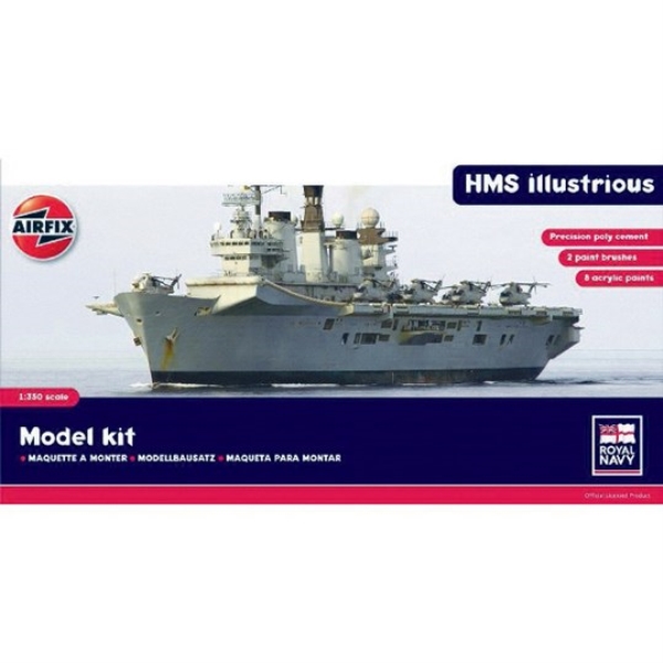 RC Radiostyrt Modell Krigsskepp - HMS Illustrious - Airfix - 1:350 - Gåvoset