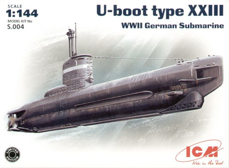RC Radiostyrt Modell Ubåt - U-Boot Type XXIII - ICM - 1:144