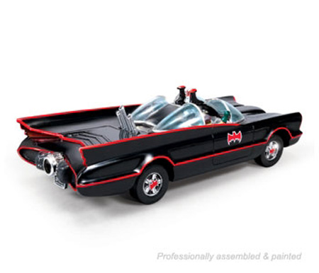 RC Radiostyrt Modellbil - Batmobile Vintage + Batman & Robin - Polar Light - 1:32