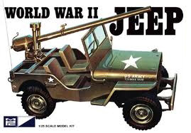 Bild p� Byggmodell Stridsfordon - WWII Military jeep - 1:25 - AMT