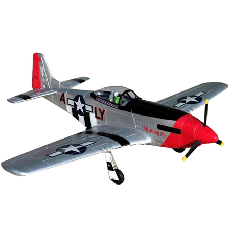 RC Radiostyrt Flygplan - P51D Mustang BL - 1,4m - EPO - ARF