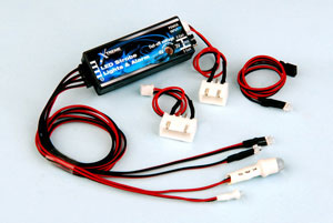 Bild p� Tillbeh&ouml;r flygplan - Navigationsljus & batterivarnare, LiPo