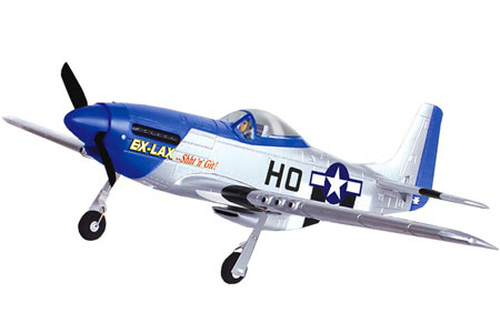 Flygplan - P51D Mustang 2,4Ghz BL - Borstlst - 4ch - EPO -  SRTF