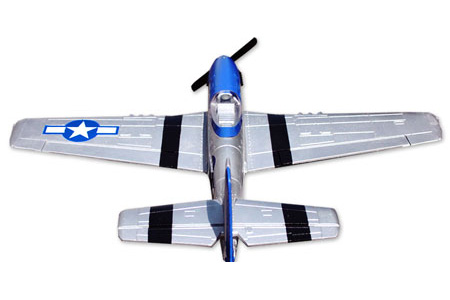 Flygplan - P51D Mustang 2,4Ghz BL - Borstlöst - 4ch - EPO -  SRTF