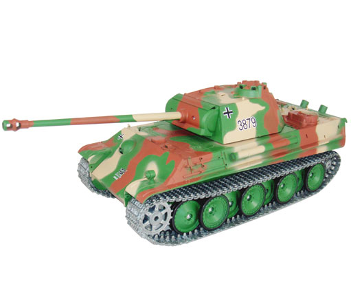 RC Radiostyrt Radiostyrd stridsvagn - 1:16 - Panther Tank G METALL Upg. softairgun m. rök & ljud - RTR