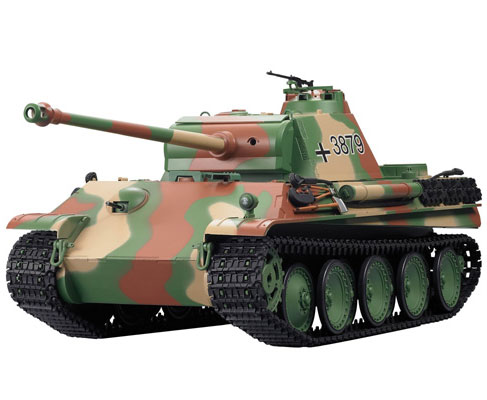 RC Radiostyrt Demo - Radiostyrd stridsvagn - 1:16 - Panther Tank G Softairgun m. rök & ljud - RTR