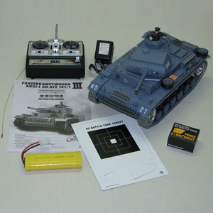 Demo - Radiostyrd stridsvagn - 1:16 - Panzerkampfwagen III - METALL Upg.