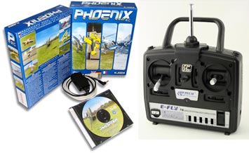 Bild p� Phoenix Flight Simulator E-fly 100B med Artttech E-fly 100B