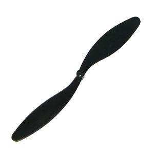 RC Radiostyrt Propeller - L200mm Black,  3mm - mutterfäste