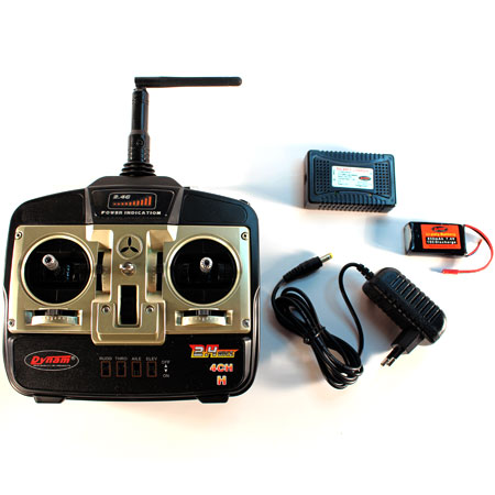 Thumbnail 734 f�r Radiostyrd helikopter - E-Razor 250 XFP 2,4Ghz Metall uppg. 4CH - RTF