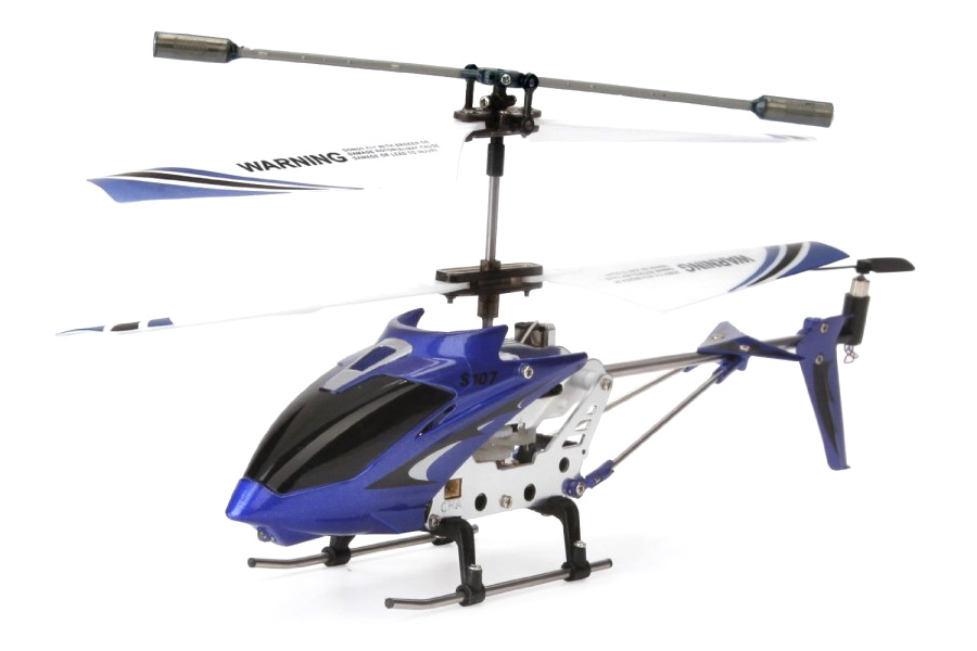 RC Radiostyrt Radiostyrd helikopter - Syma S107G Blå - 3,5ch - RTF