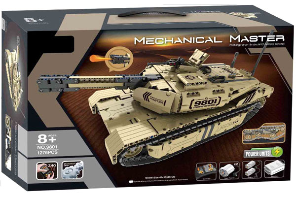 RC Radiostyrt RC bygg modell - Stridsvagn Mechanical Master - Airsoft - 2,4Ghz - QH