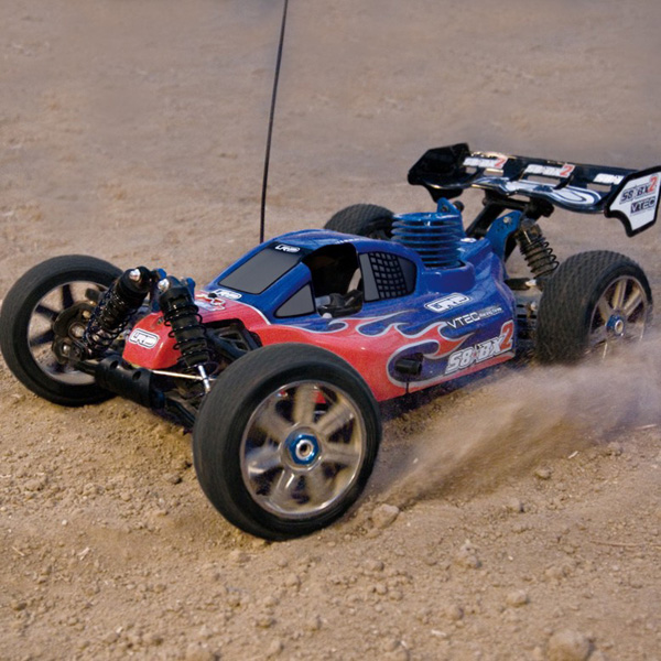 Thumbnail 734 f�r Metanol bil - 1:8 - LRP S8 Rebel BX Nitro Buggy - Premium - RTR
