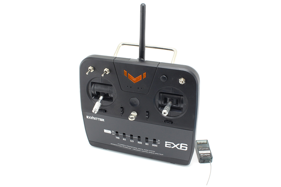 Sändarpaket - EX 6 + Mottagare - 6CH - Vol - FM 2,4Ghz