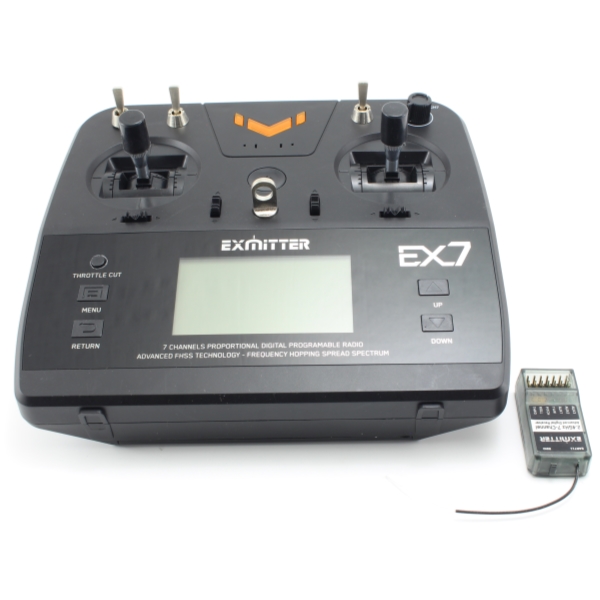 Sändarpaket - 7CH 2,4Ghz - EX 7 sänd. + mott. - Racent