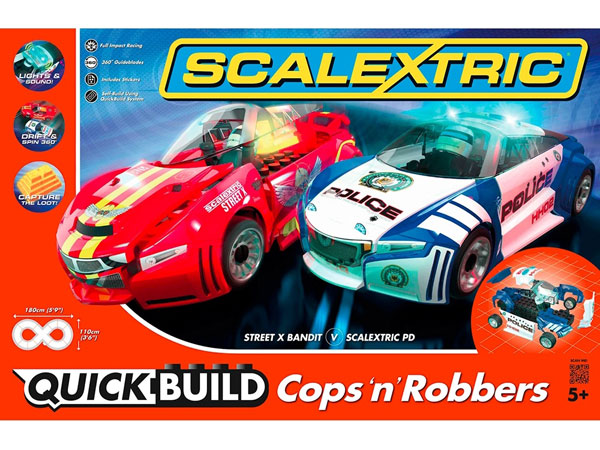 Scalextric bilbana - Cops N Robbers - Quickbuild - 1:32 - Inkl. Bilar