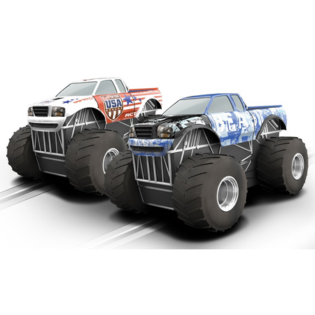 Scalextric bilbana - Monster Truck Mayhem - 1:32 - Inkl. 2 Bilar