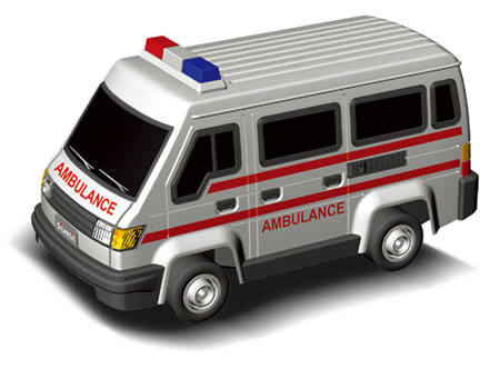 Bild p� Radiostyrda arbetsfordon - Silverlit Ambulans - Mini - RTR
