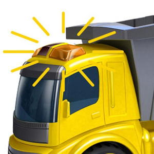 Thumbnail 734 f�r Radiostyrd bil - Silverlit IR Builder Truck - RTR