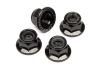 Flanged Lock Nut M5 (Black/4Pcs)