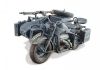 Byggmodell motorcykel - Zundapp KS 750 with Side Car - 1:9 - Italieri