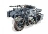 Byggmodell motorcykel - Zundapp KS 750 with Side Car - 1:9 - Italieri