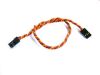 JR 30cm 22AWG twisted male servo extension