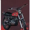 Byggmodell motorcykel - Yamaha 250 Enduro DT11 - 1:10 - Hasegawa