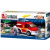 Fire Brigade Emergency Vehicle and Fuel Pump - B0623-  Sluban