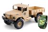 RC Militärfordon - Militärlastbil Sand + Klocka - 1:16 - 2,4Ghz - RTR