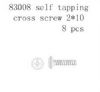 FS Self tapping cross screw2*10 8pcs 1:10 nitro