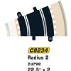 Scalextric Rad 2 Half Std Curve 22.5 2st - 1:32
