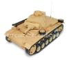 Radiostyrd stridsvagn - 1:16 - Tauch Panzer Tank III METALL Upg. - 2,4Ghz - s.airg. rök & ljud - RTR