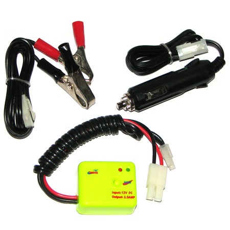 Bild p� Batteriladdare - Automatisk laddare 4,8V-9,6V 2500mA - Billaddare