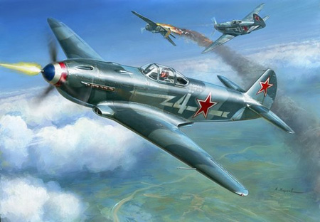 RC Radiostyrt Modellflygplan - Yak-3 - Soviet Fighter - Snap - Zvezda - 1:72