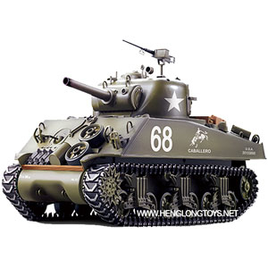 Bild p� Radiostyrd stridsvagn 1:16 Sherman MET. Upg. 2,4Ghz - RTR