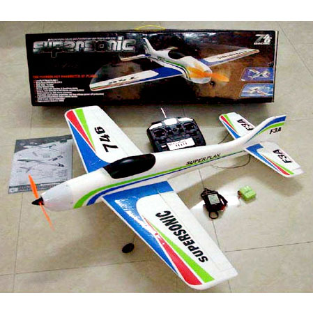 Flygplan - Super Sonic V2 BL - 2,4Ghz - 4ch - Borstlöst paket - RTF