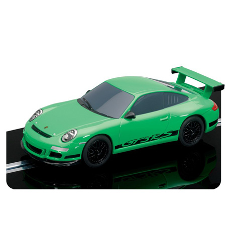 Bild p� Scalextric 1:32 Porsche 997 - green C2810, Street/Super Cars