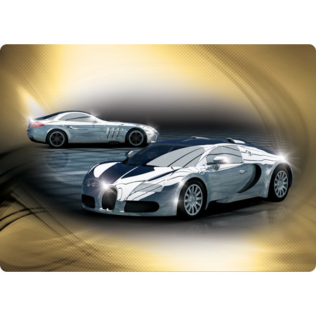 Bild p� Scalextric Mercedes SLR / Bugatti 1:32 C3169A
