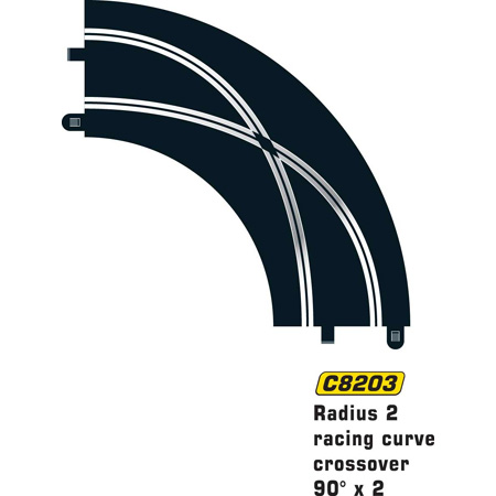 Bild p� Scalextric Rad 2 Racing curve crossover 90? (2st)