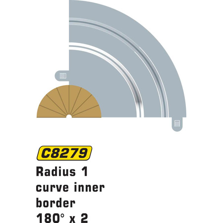 RC Radiostyrt RAD 1 INNER BORDERS and BARRIERS (FOR C8201) - 1:32
