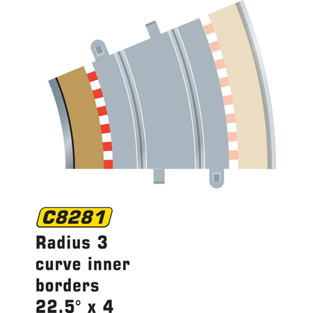 RC Radiostyrt RAD 3 INNER BORDERS and BARRIERS (FOR C8204) - 1:32