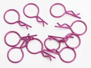 Bild p� T0422 - Body clips, stora, lila - 10 pack