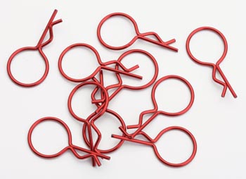 Bild p� T0423 - Body clips, stor, r&ouml;da - 10 pack