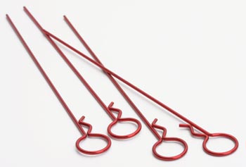 Bild p� T0433 - Body clips, l&aring;nga, r&ouml;da - 4 pack