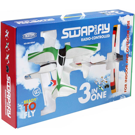 RC Flygplan - TechToys 3in1 Swap and Fly - 2,4G - 3ch - RTF