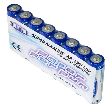 RC Radiostyrt Batteri - TechToys Alkaline AA/LR6 8-pack