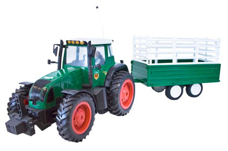 Bild p� Radiostyrda arbetsfordon - Traktor med sl&auml;p - RTR